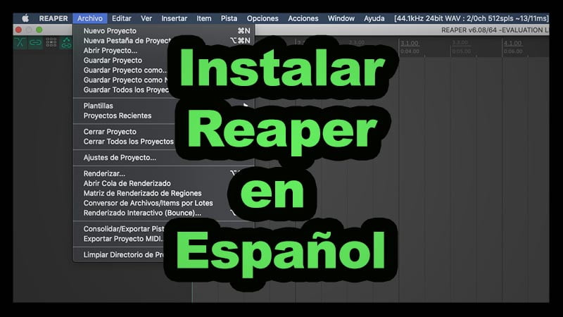 instalar reaper en español